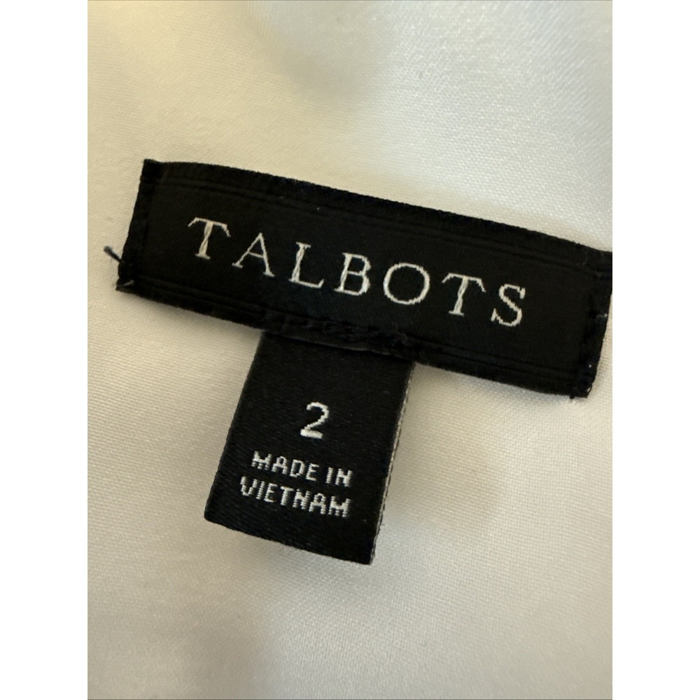 Talbots Painterly Scenic Rome Fit & Flare Dress 2 Pockets Belted  Brunch Artsy - Picture 9 of 12